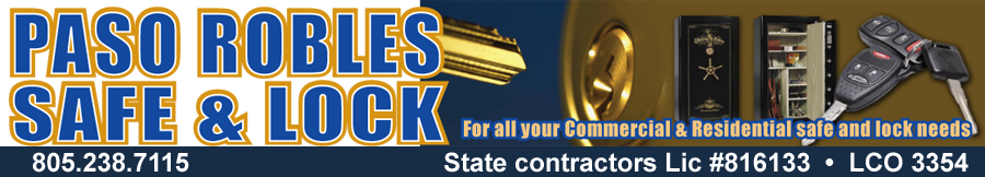 paso robles safe and lock